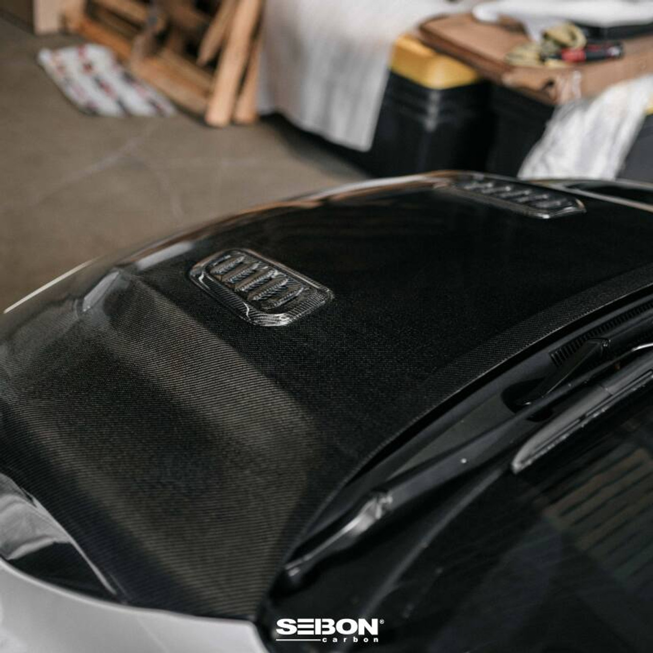 Seibon 2023 Toyota GR Corolla OE-Style Carbon Fiber Hood - Gloss Finish - HD23TYGRCOR-OE User 1
