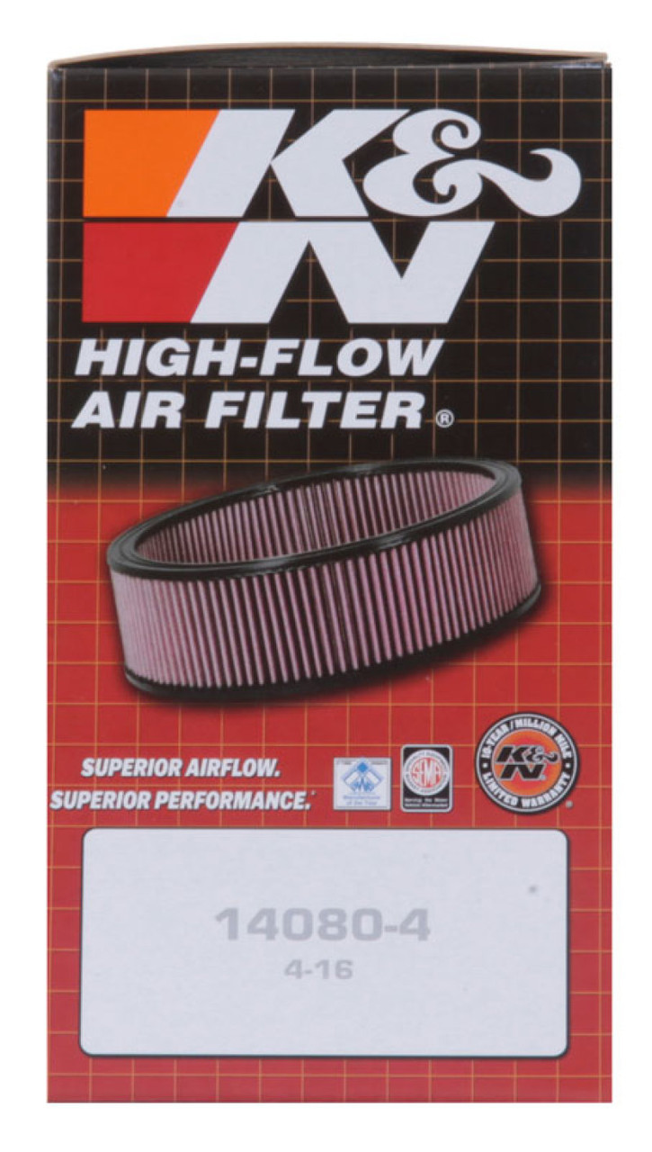 K&N Universal Round Air Filter 6-3/8in OD 5in ID 2-1/2in Height - E-3260 Photo - in package