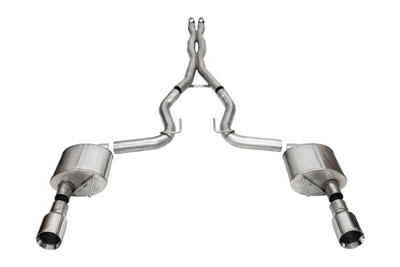 Corsa 2024 Ford Mustang GT Xtreme CatBack Exhaust Sys 3.0in Dual Rear Exit w/4.5in Straight Cut Tips - 21251 Photo - Primary
