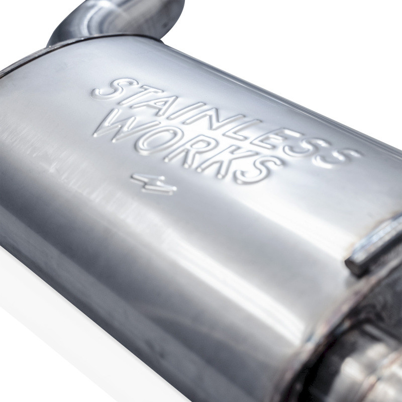 Stainless Works 2024 Mustang GT Catback Dual Tips Legend Sound H-Pipe Factory Connect Exhaust - M24CBHFCL Photo - out of package