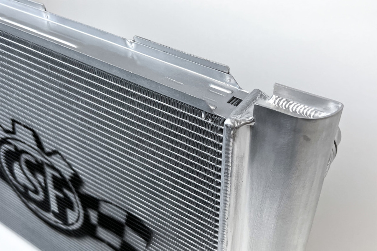 CSF 06-10 BMW E60 M5 / 06-10 BMW E63/E64 M6 Full Billet Aluminum High-Performance Radiator - 7218 Photo - Close Up