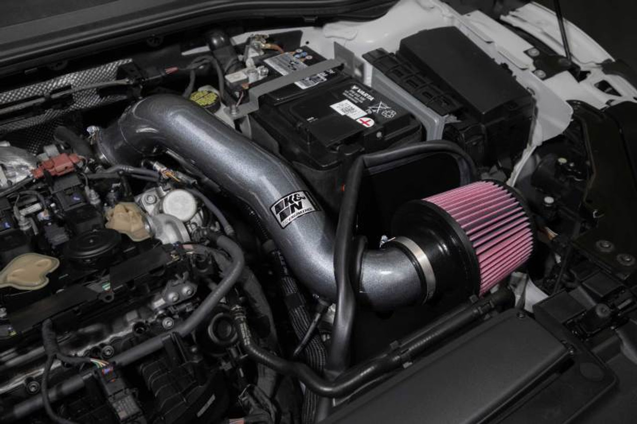 K&N 22-23 Volkswagen Golf R Typhoon Performance Air Intake System - 69-9510TC Photo - Mounted