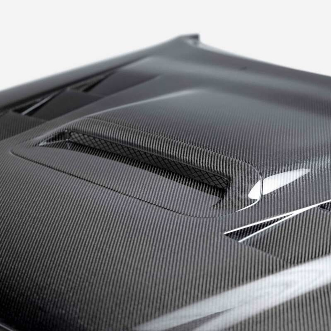Seibon 12-15 Toyota Tacoma TS-Style Carbon Fiber Hood - HD12TYTA-TS User 1