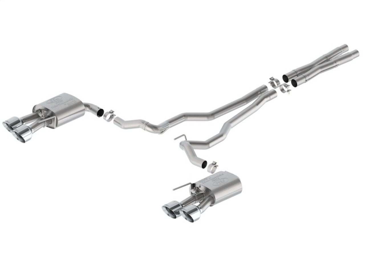 Ford Racing 2024 Mustang 5.0L GT Extreme Cat-Back Exhaust W/Valance - Chrome Tips - M-5200-M5ECVA Photo - Primary