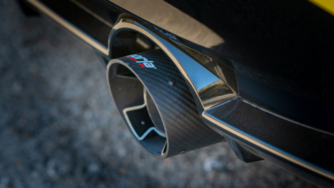Borla 23-24 Nissan Z 2.5in S-Type Cat Back Exhaust 4.5in Tip - Carbon Fiber Black Anodized - 140929CFBA Photo - Close Up