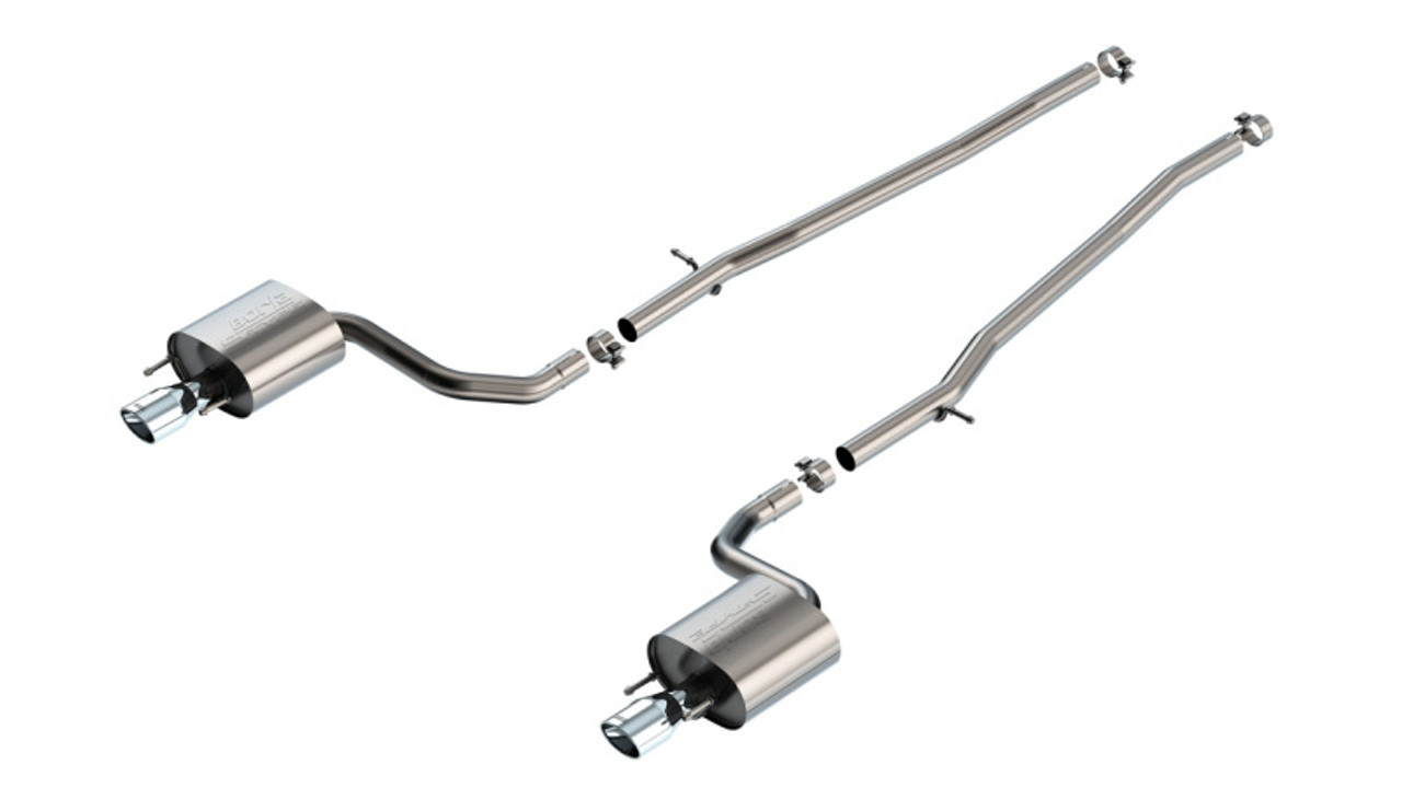 Borla 16-17 Lexus IS200T / 18-24 Lexus IS300 2.25in S Type Cat Back 4.25in Tip - Stainless Steel Tip - 140956 Photo - Primary
