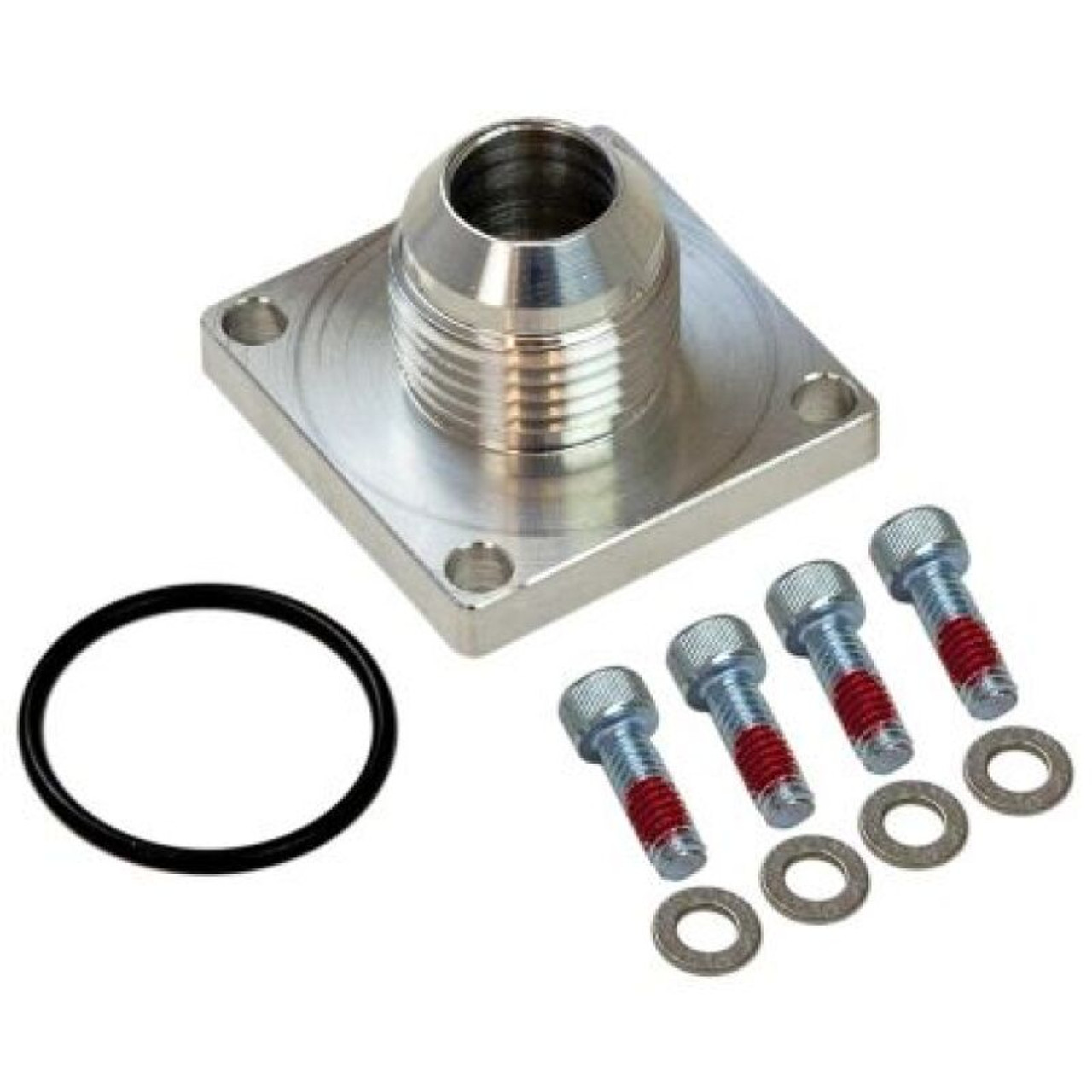 Moroso -10AN Male 4-Bolt Square Flange Dry Sump Square Base Fitting - 22750 User 1