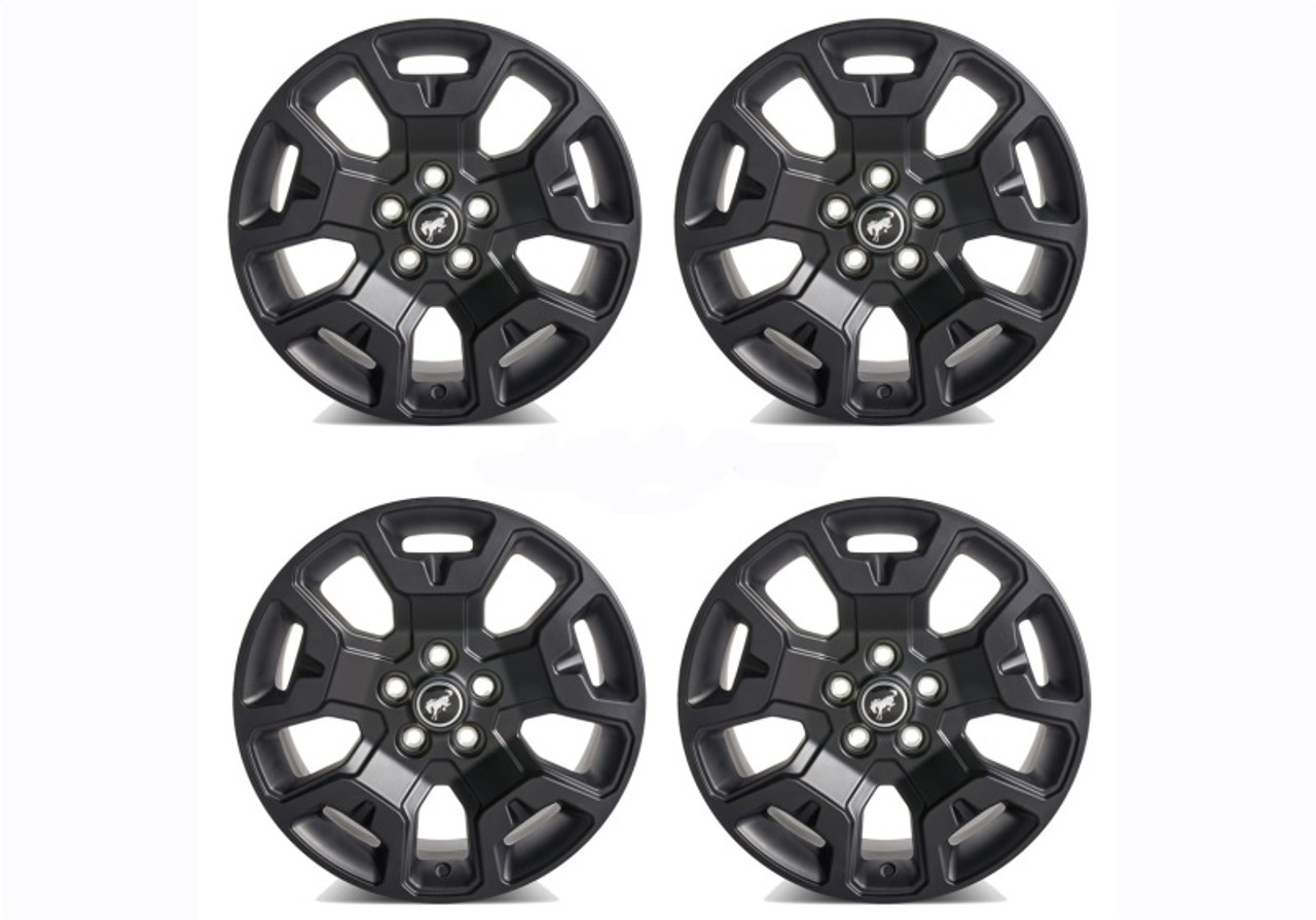 Ford Racing 2021+ Bronco Sport 17in Low Gloss Black Wheel Kit - M-1007K-S17BSB Photo - Primary