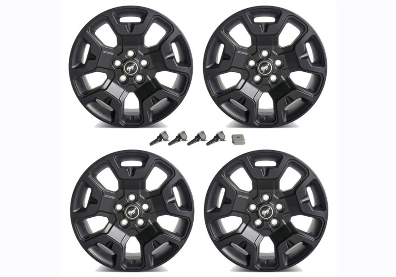 Ford Racing 2021+ Bronco Sport 17in Low Gloss Black Wheel Kit - M-1007K-S17BSB Photo - Unmounted