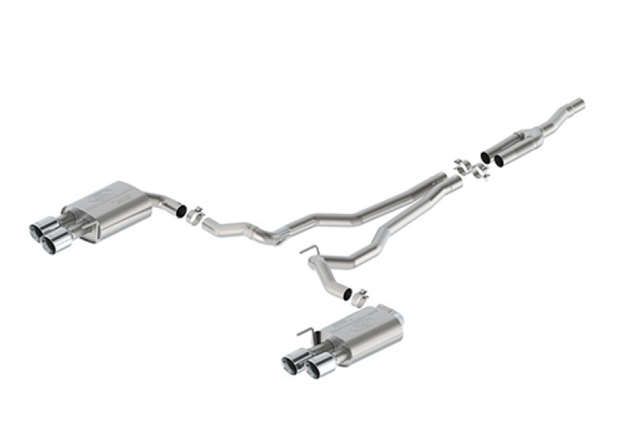 Ford Racing 2024 Mustang 2.3L Extreme Non-Active Cat-Back Exhaust w/GT Valance - Chrome Tip - M-5200-M2ECV User 1