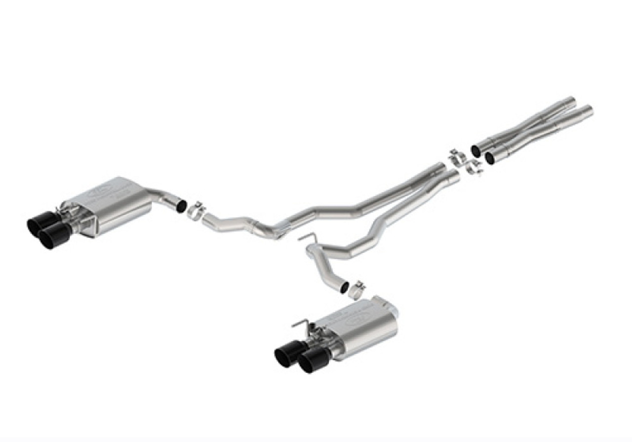 Ford Racing 2024 Mustang 5.0L Sport Active Cat-Back Exhaust - Black Tip - M-5200-M5SB User 1