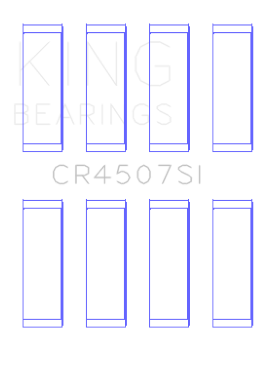 King Mazda MZR 2.3L 16V / Ford Duratec 2.3L 16V (Size .25) Connecting Rod Bearing Set (Set of 8) - CR4507SI0.25 Photo - Primary