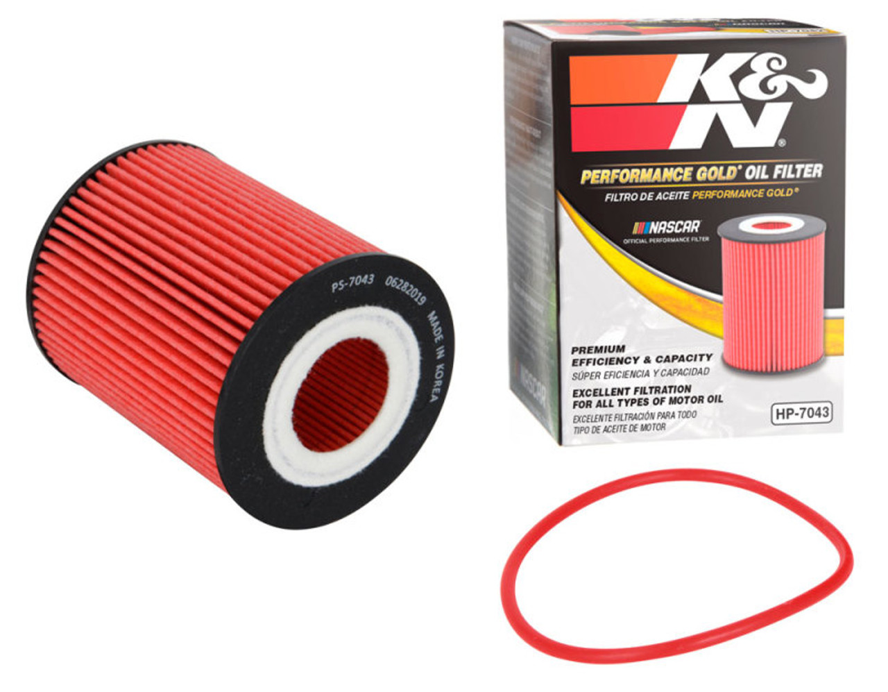 K&N Oil Filter OIL FILTER; AUTOMOTIVE - HP-7043 Photo - Unmounted