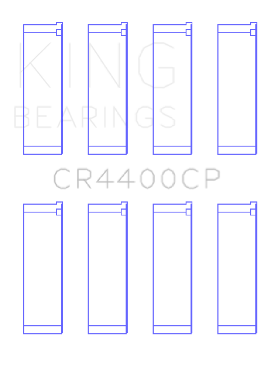 King Honda 2006+ R16A/ R18A (Size 1.0) Coated Connecting Rod Bearing Set - CR4400CP1.0 Photo - Primary