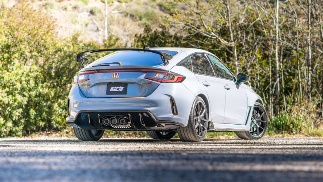 Borla 2023 Honda Civic Type R MT ATAK Catback Exhaust w/ 4in Black Anodized Carbon Fiber Tips - 140927CFBA User 1