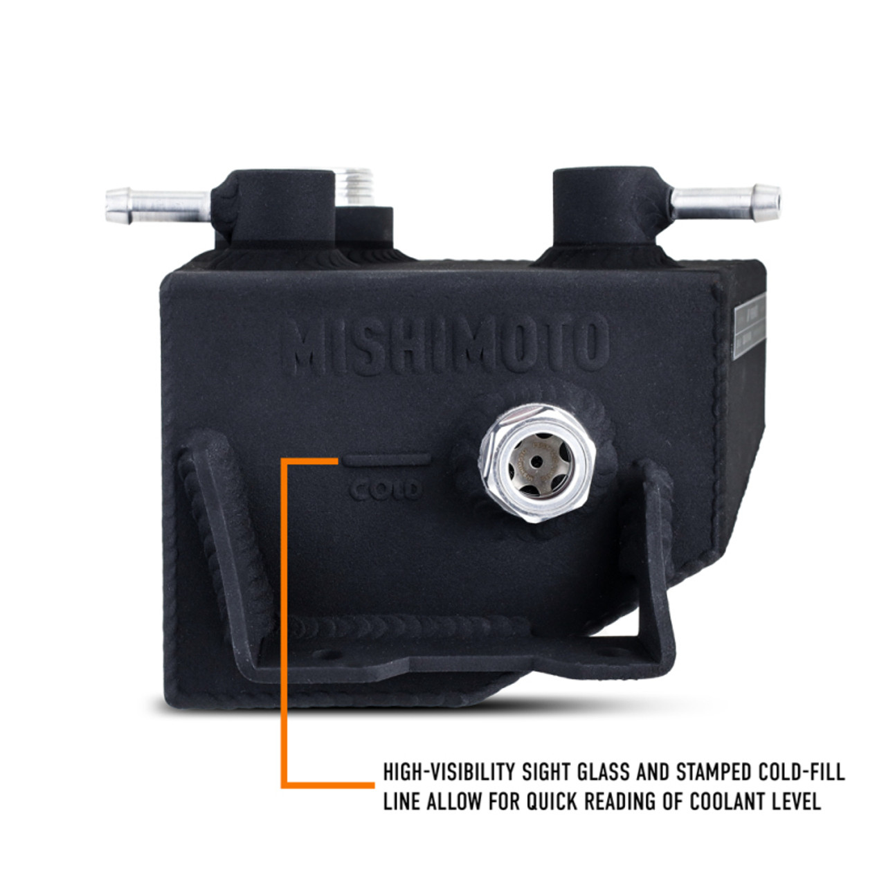 Mishimoto 2024+ Ford Mustang V8/2.3L EcoBoost Expansion Tank - Black - MMRT-MUS-24MWBK User 1