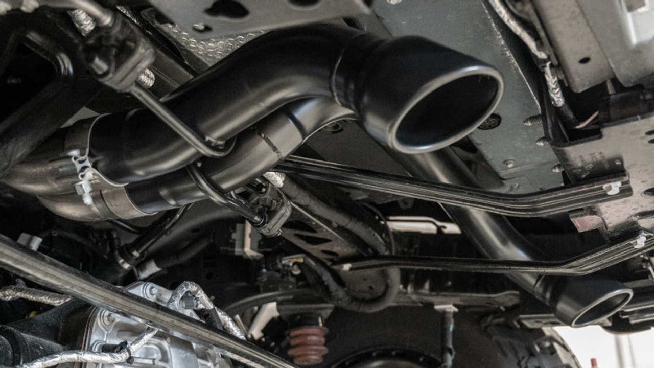 Borla 22-24 Ford Bronco Raptor V6 Turbo AT 2WD / 4WD ATAK Catback Exhaust w/ 4in Black Coated Tips - 140934CB User 2