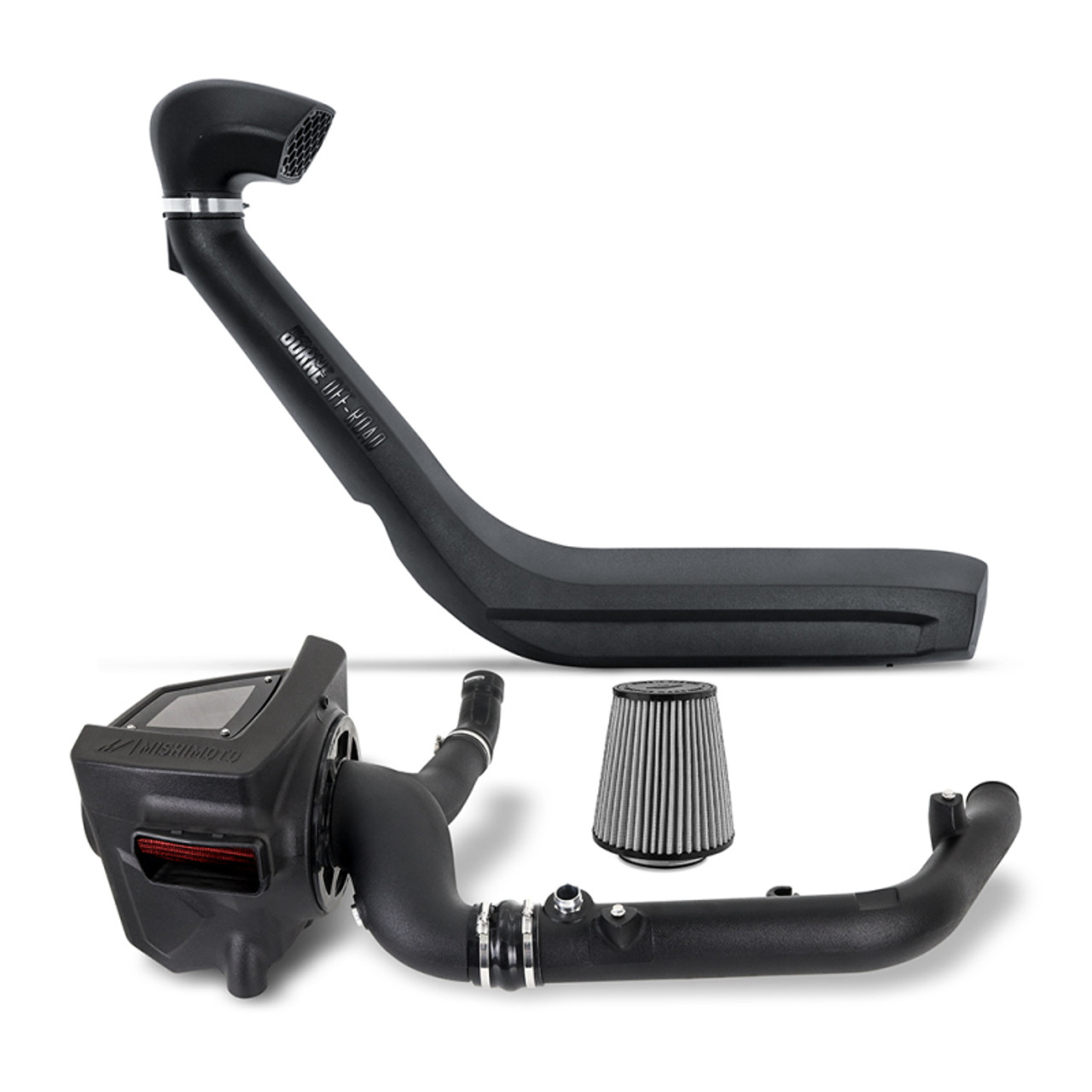 Mishimoto 2021+ Bronco 2.7L Intake/Snorkel Bundle - Dry Washable Filter - MMB-BR27-21DW Photo - Primary