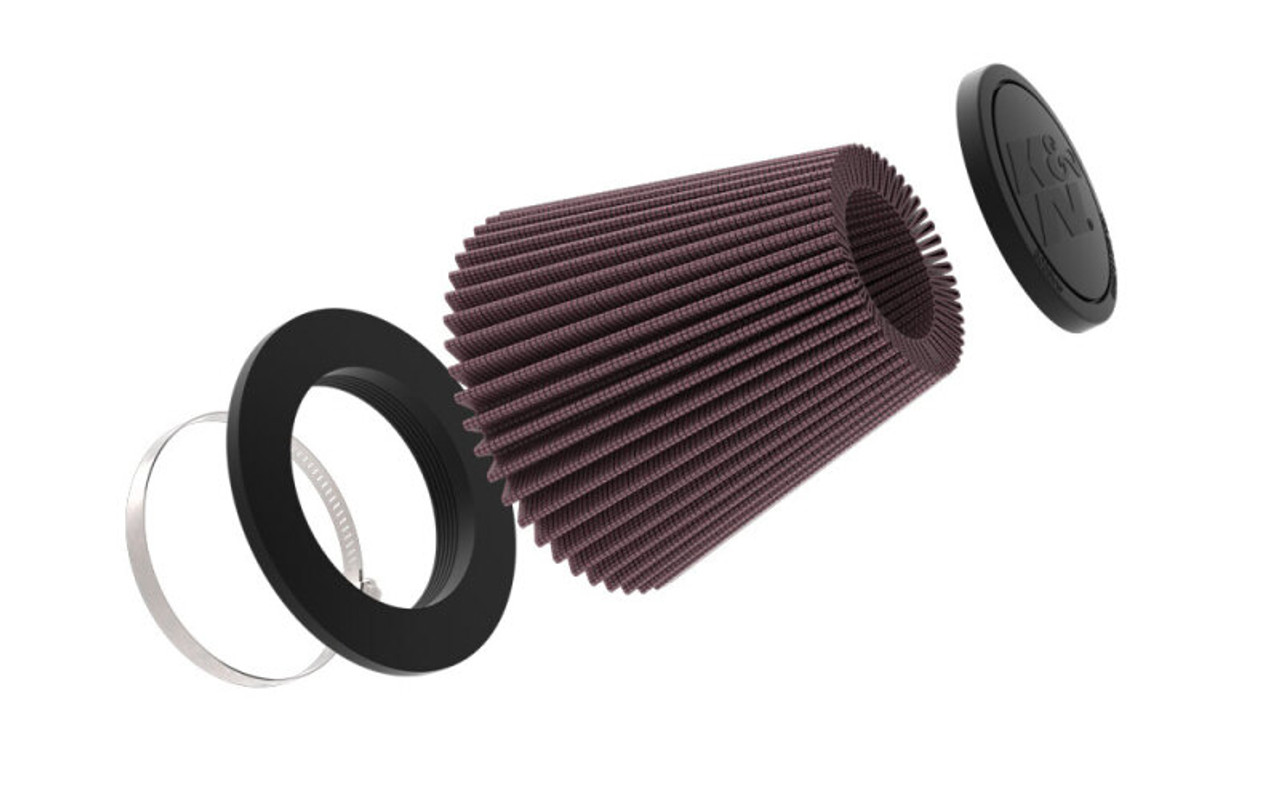 K&N Universal Clamp-On Air Filter 6in Base x 3.5in Top x 6.3125in H - RU-5296 Photo - out of package