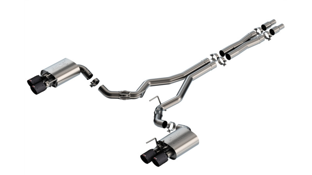 Borla 2024 Ford Mustang GT 5.0L V8 w/ Active Exhaust ATAK Cat-Back Exhaust System - Carbon Fiber - 140963CFBA Photo - Primary