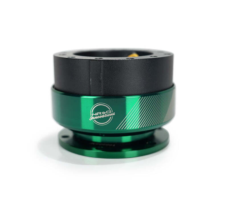 NRG Quick Release Gen 2.0 -  20 Year Anniversary Black Body / Emerald Ring - SRK-200BK-EG20 Photo - Close Up