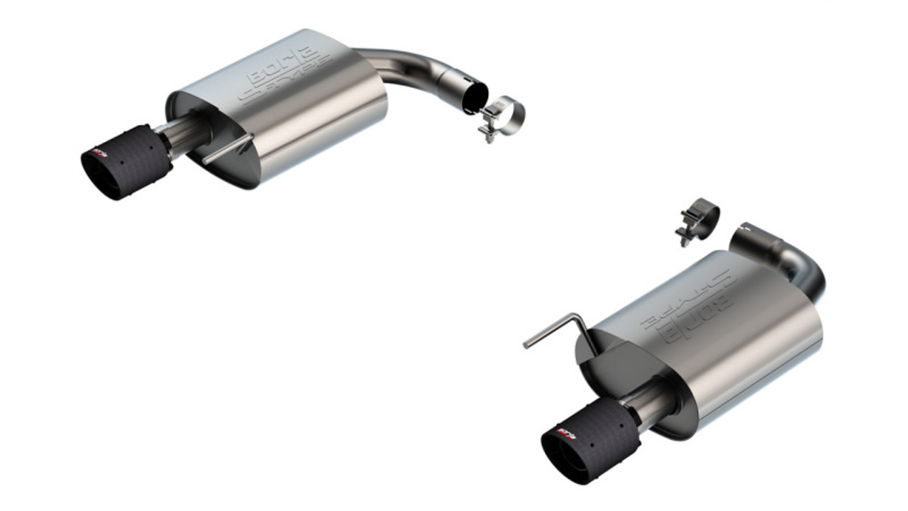 Borla 2024 Ford Mustang GT 5.0L V8 w/o Active Exhaust S-Type Axle-Back Exhaust System - Carbon Fiber - 11983CFBA Photo - Primary