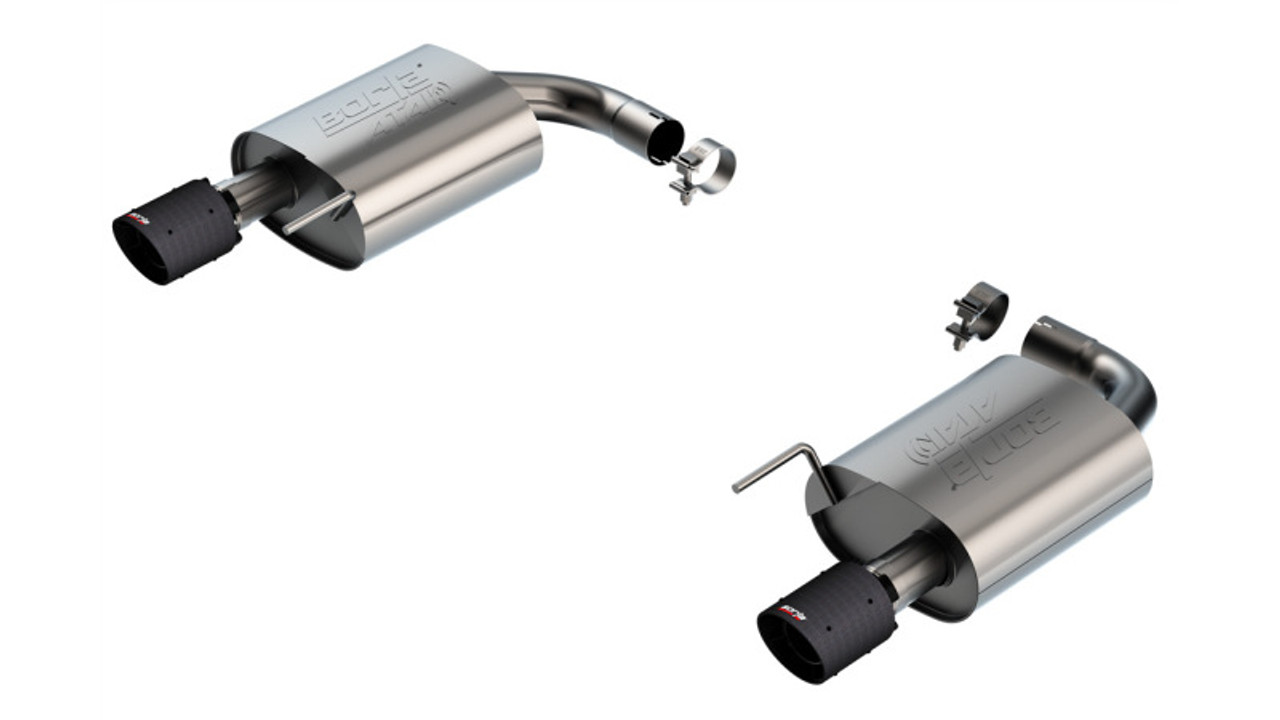 Borla 2024 Ford Mustang GT 5.0L V8 w/o Active Exhaust ATAK Axle-Back Exhaust System - Carbon Fiber - 11984CFBA Photo - Primary