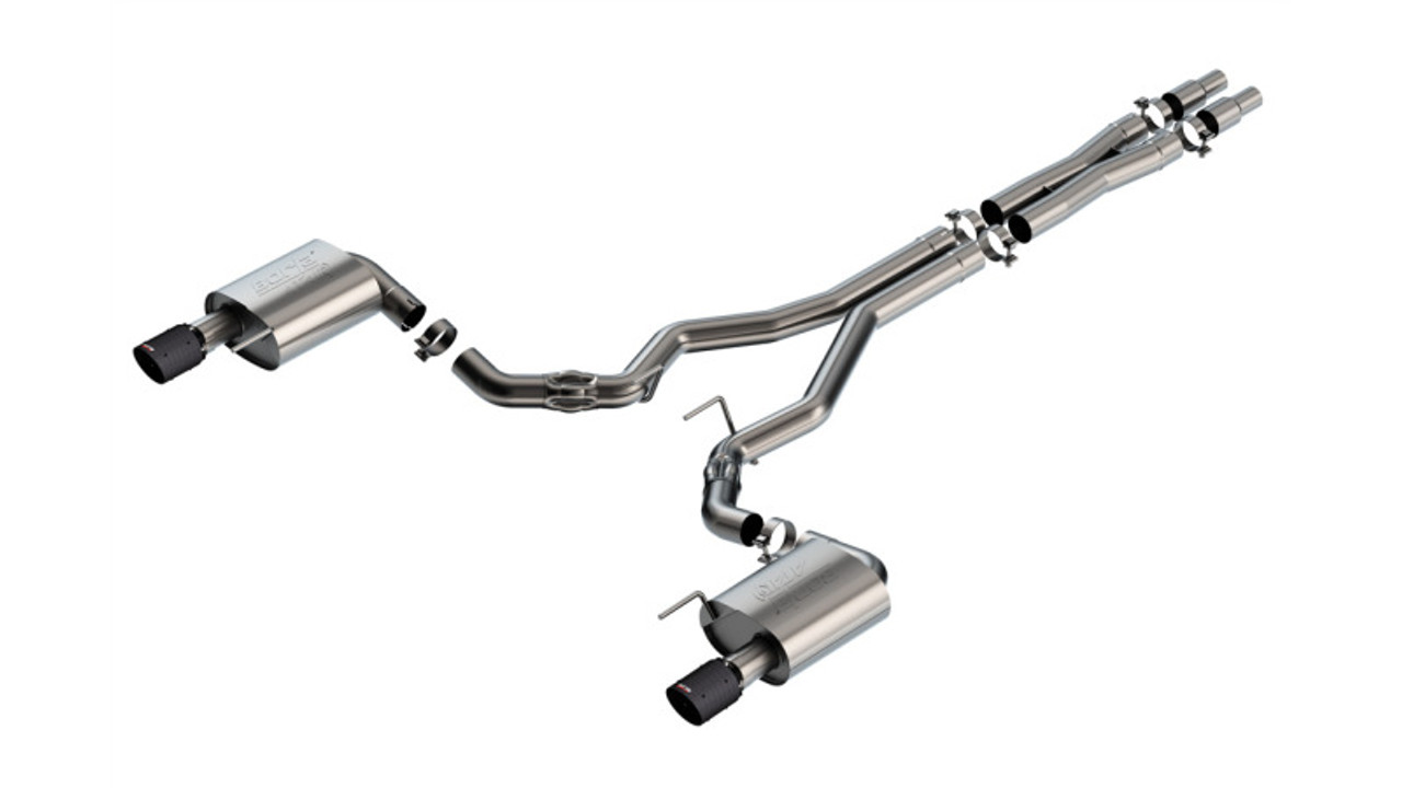 Borla 2024 Ford Mustang GT 5.0L V8 w/o Active Exhaust ATAK Cat-Back Exhaust System - Carbon Fiber - 140961CFBA Photo - Primary