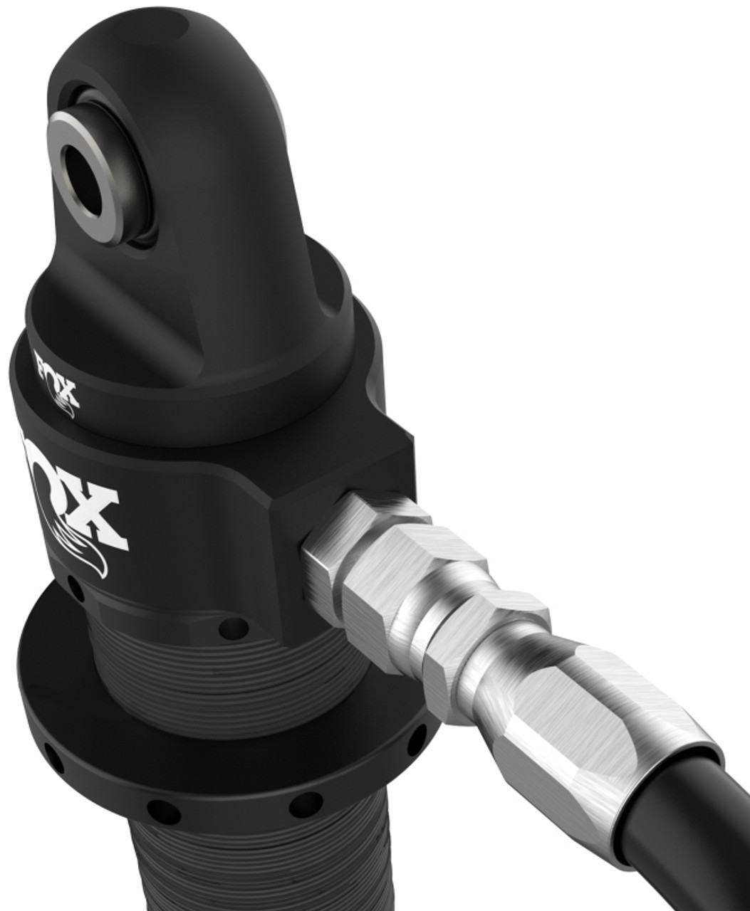 Fox 2.5 Factory Race Series 10in Coil-Over Internal Bypass Rotating Remote Shock w/DSC Adjuster - 981-25-604-3 Photo - Close Up