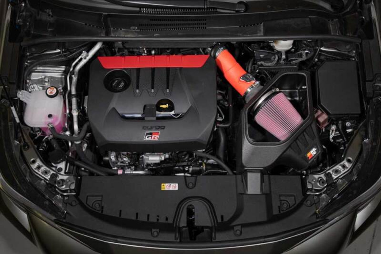 K&N 2023+ Toyota GR Corolla L3 1.6L Typhoon Performance Air Intake System - 69-8625TWR Photo - Mounted