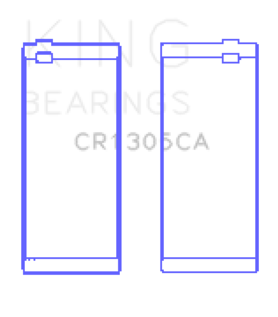King Engine Bearings Cummins 4Bta/4Btaa/6Bt/6Bta (Size +0.75mm) Connecting Rod Bearing Set - CR1305CA0.75 Photo - Primary