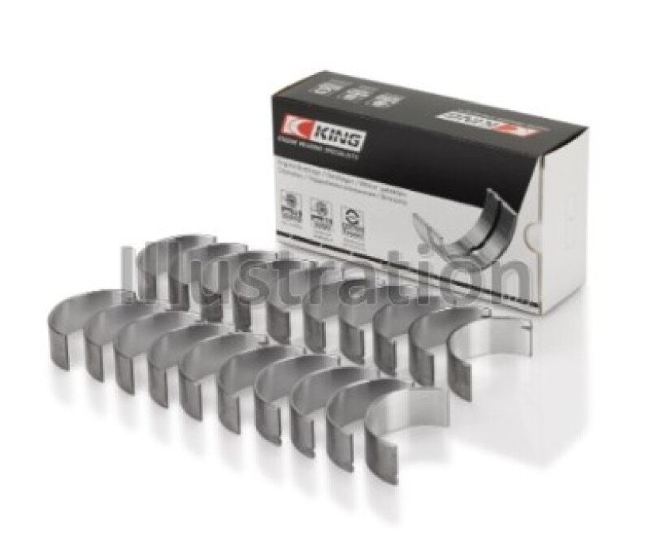 King Engine Bearings Ford 415 (Od+.002in) (Size +0.75mm) Connecting Rod Bearing Set - CR1316SI0.75 Photo - Primary