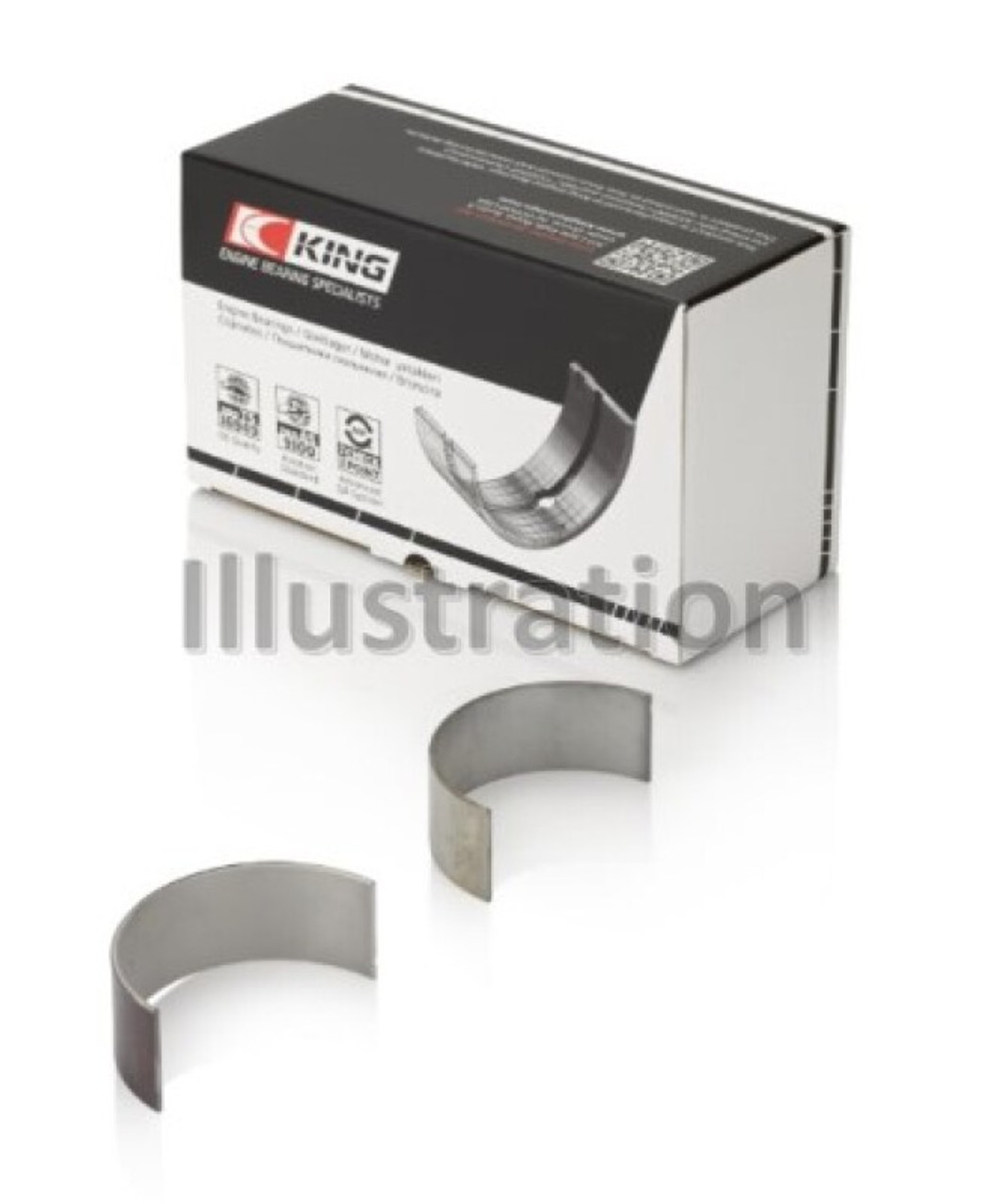 King Engine Bearings BMW N47 D20 A/N47S D20 D Sputter (Size +0.50mm) Connecting Rod Bearing Set - CR1658SP0.5 Photo - Primary