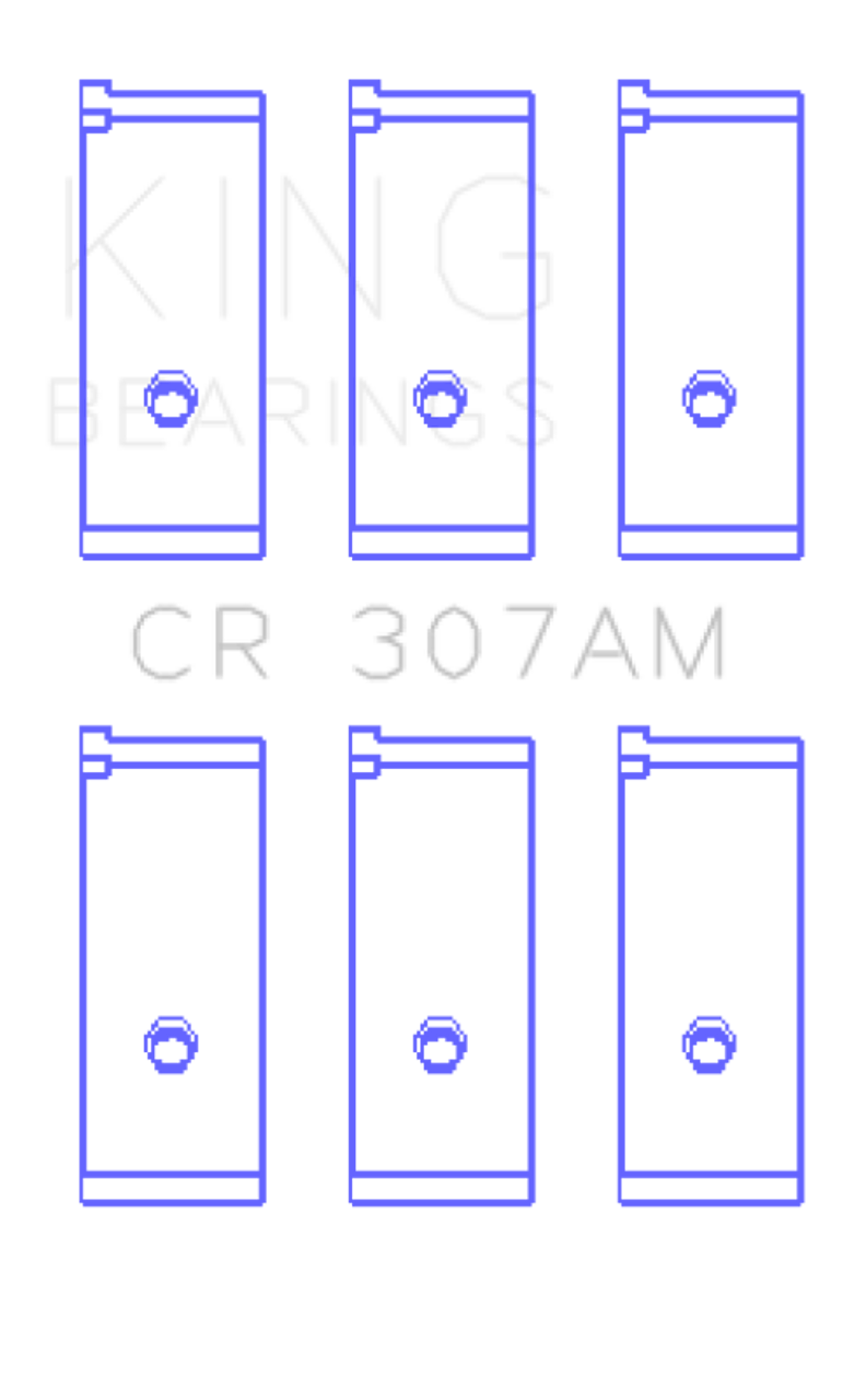 King Engine Bearings Suzuki G-10 (Size +0.25mm) Connecting Rod Bearing Set - CR307AM0.25 Photo - Primary