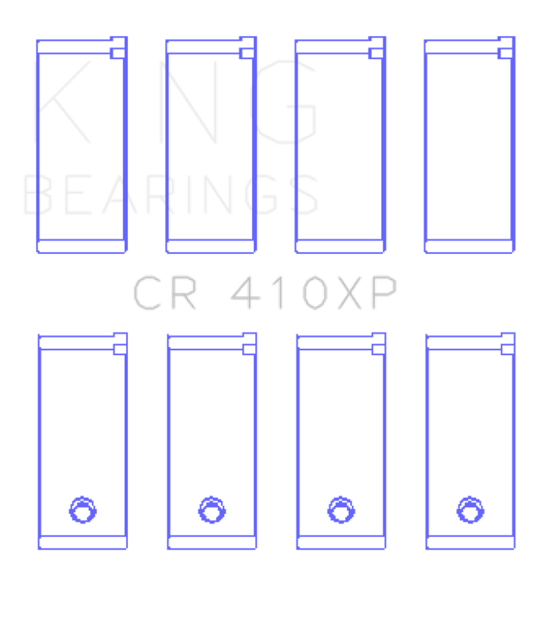 King Engine Bearings Ford Lotus 1.5L/1.6L Ohv (Size STDX) Connecting Rod Bearing Set - CR410XPSTDX Photo - Primary