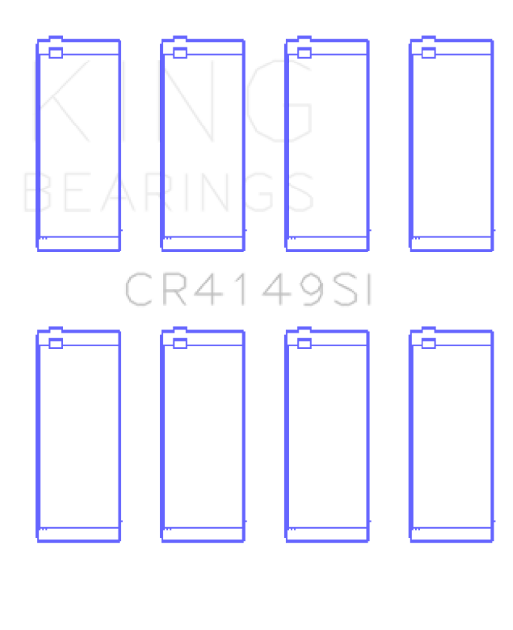 King Engine Bearings G.M.C. Saturn (Size +0.50mm) Connecting Rod Bearing Set - CR4149SI0.5 Photo - Primary