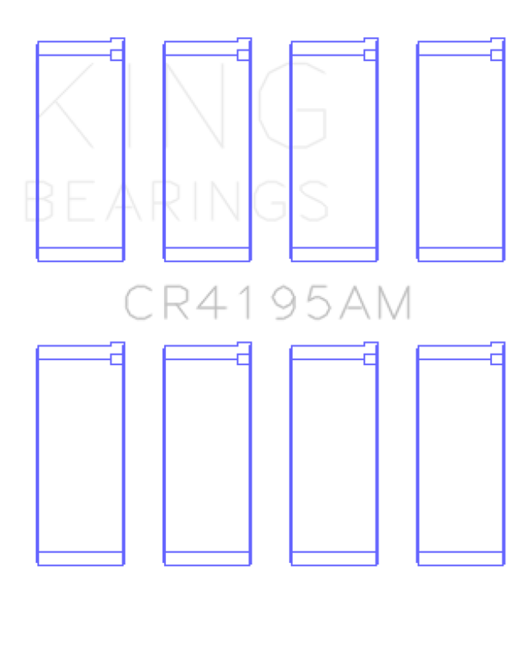 King Engine Bearings Chrysler Neon Ecc/Ecb (Size +0.25mm) Connecting Rod Bearing Set - CR4195AM0.25 Photo - Primary