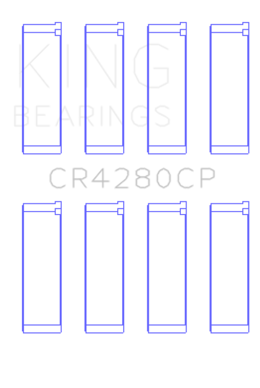 King Engine Bearings Subaru Ej20/Ej22/Ej25 (Incl. Turbo) (Size +0.25mm) Connecting Rod Bearing Set - CR4280CP0.25 Photo - Primary