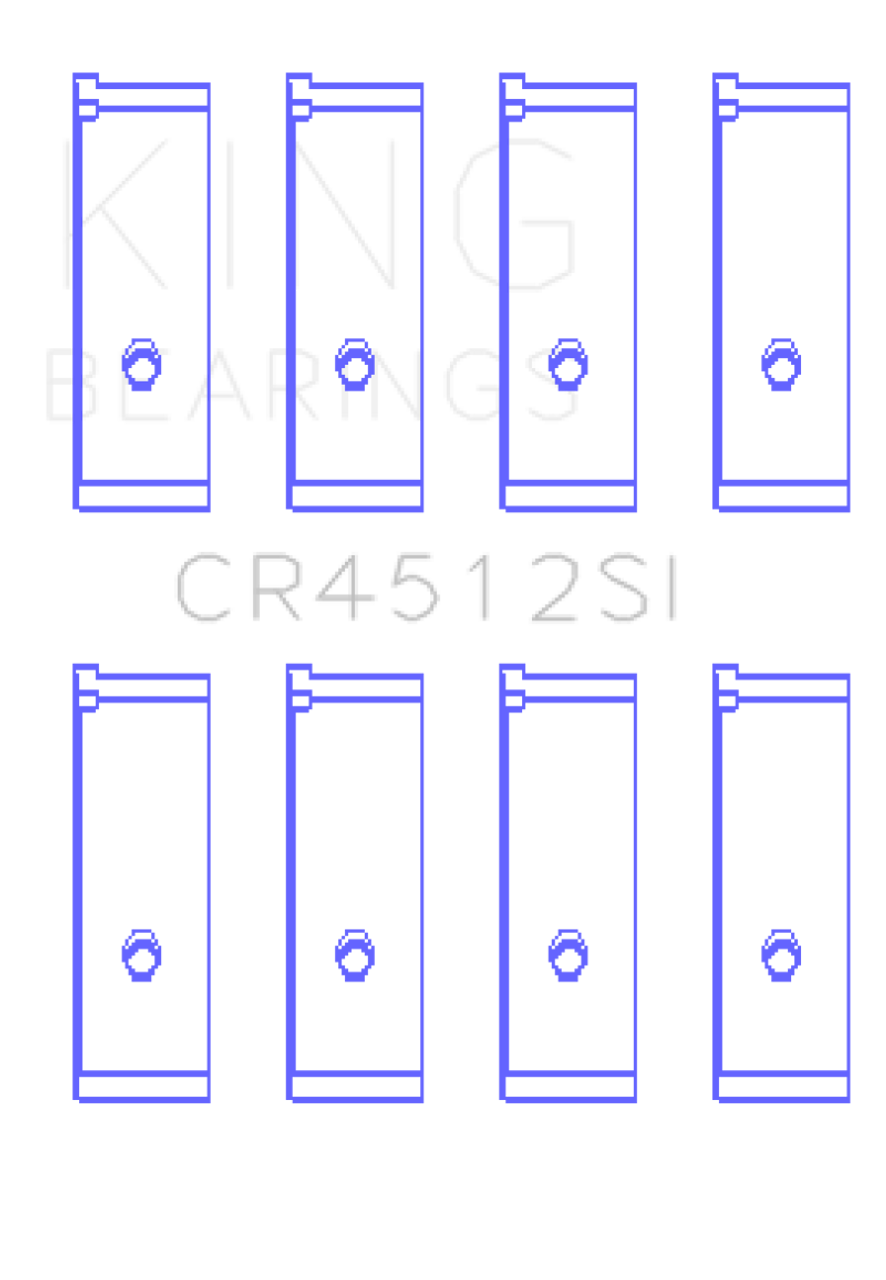 King Engine Bearings Honda D17A1/2 1.7L 16V (Size +0.25mm) Connecting Rod Bearing Set - CR4512SI0.25 Photo - Primary