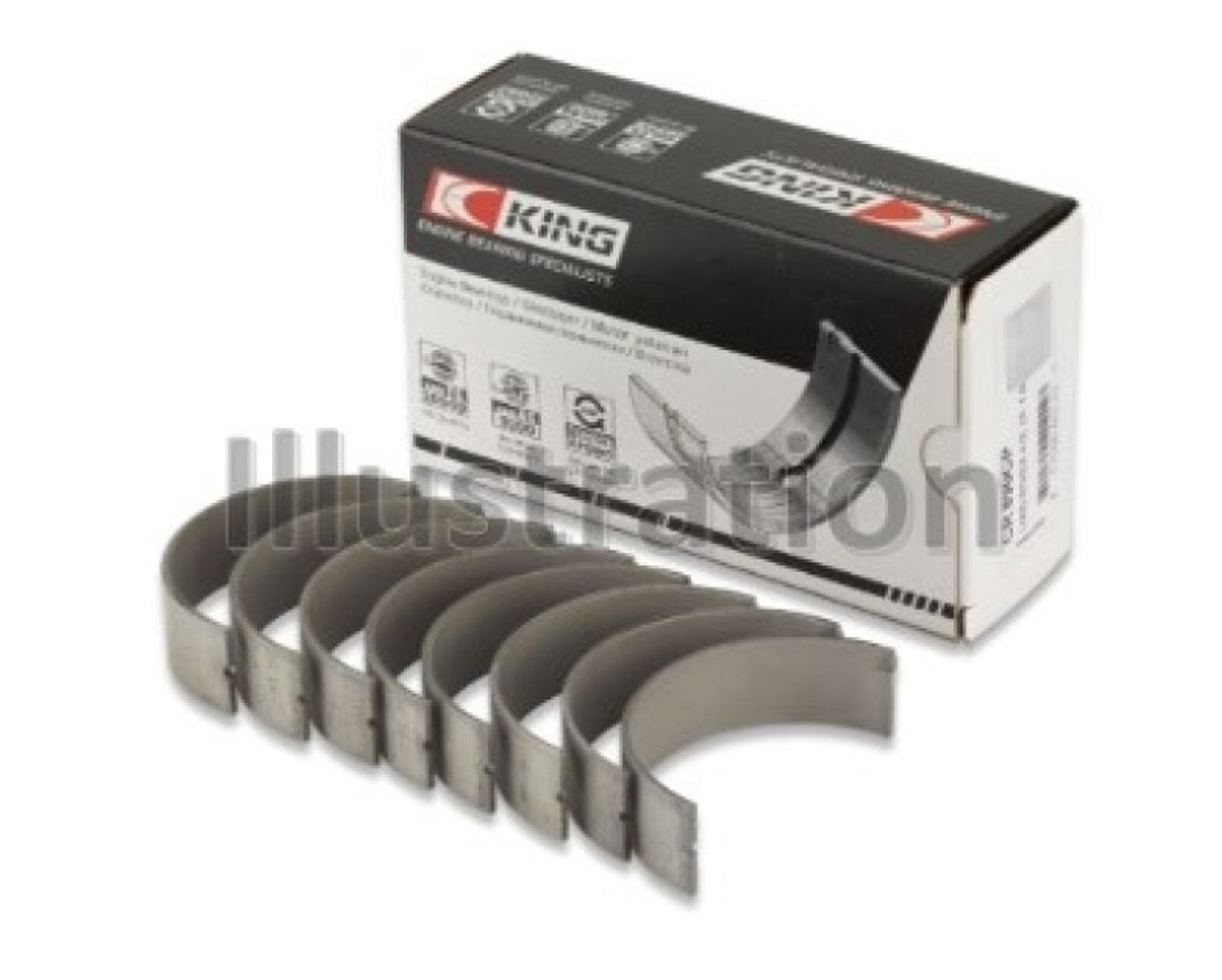 King Engine Bearings Honda F23A/F23Z/K20A3/16V (Size +0.25mm) Connecting Rod Bearing Set - CR4541SX0.25 Photo - Primary
