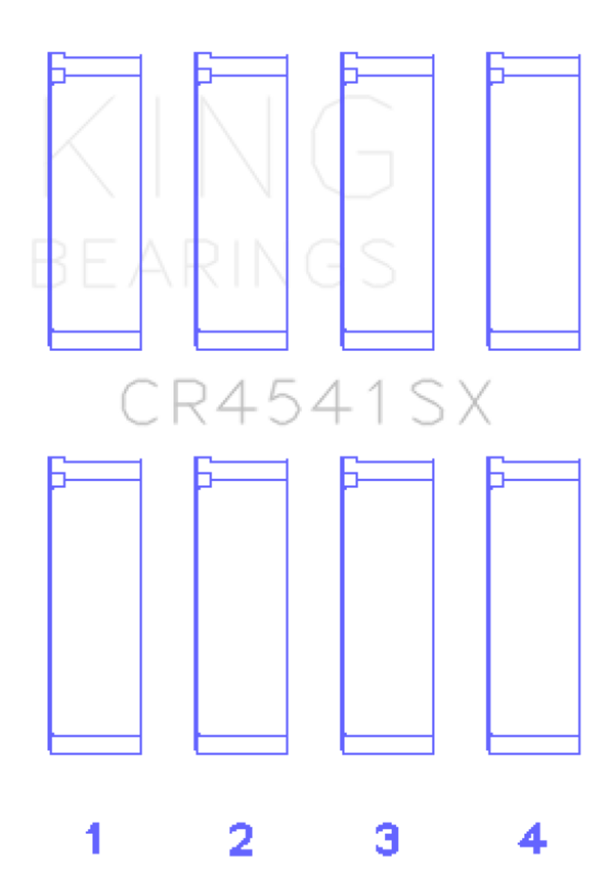 King Engine Bearings Honda F23A/F23Z/K20A3/16V (Size +0.50mm) Connecting Rod Bearing Set - CR4541SX0.5 Photo - Primary