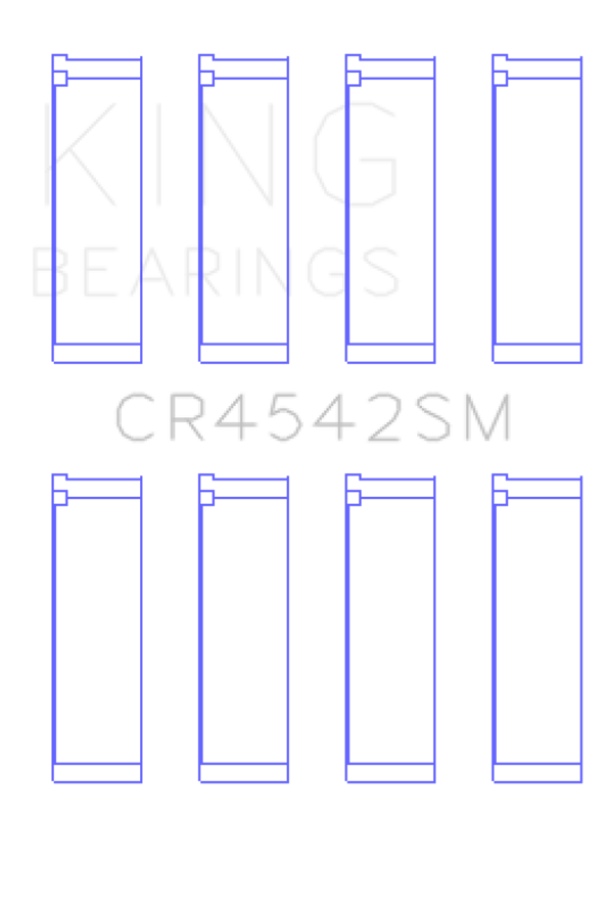 King Engine Bearings Honda K-Series (Except A3)/16V 2.0L/2.3L/2.4L (Size +0.25mm) Conrod Bearing Set - CR4542SM0.25 Photo - Primary