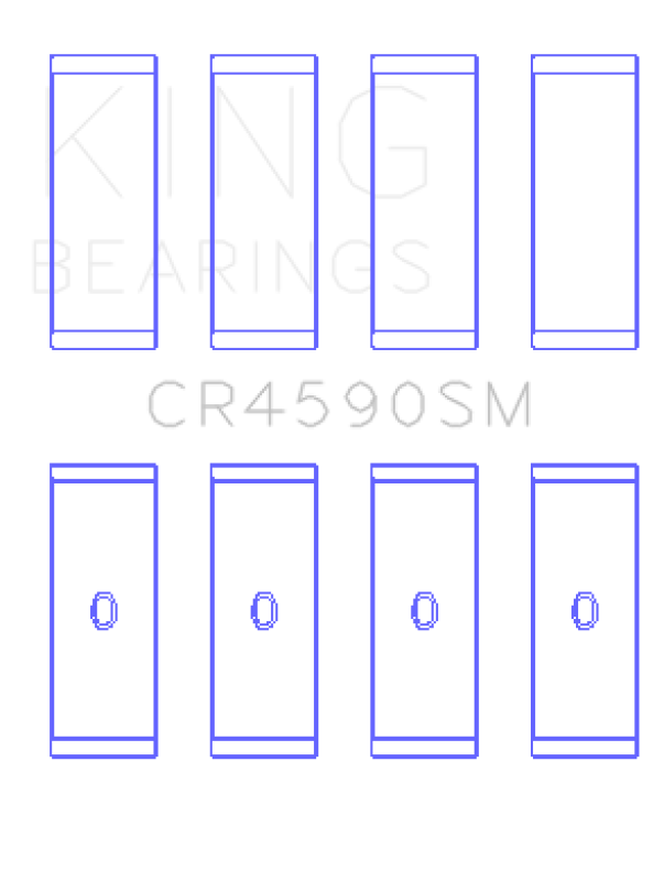 King Engine Bearings Audi Amb/Aum/Alt/Awa/Blr (Size +1.0mm) Connecting Rod Bearing Set - CR4590SM1.0 Photo - Primary