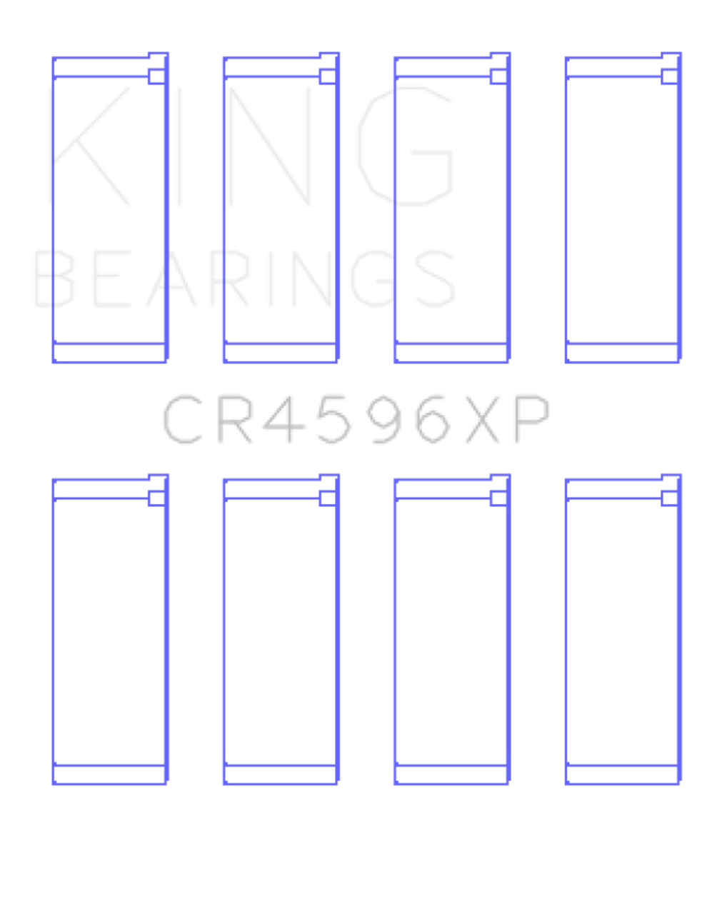King Engine Bearings BMW S14B20/S14B23/S14B25 (Size STDX) Connecting Rod Bearing Set - CR4596XPSTDX Photo - Primary