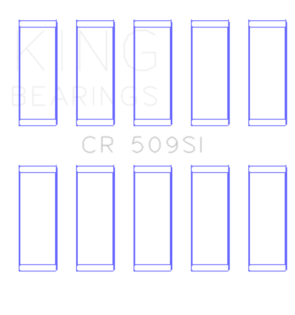 King Engine Bearings Volvo 850 (Size +0.25mm) Connecting Rod Bearing Set - CR509SI0.25 Photo - Primary