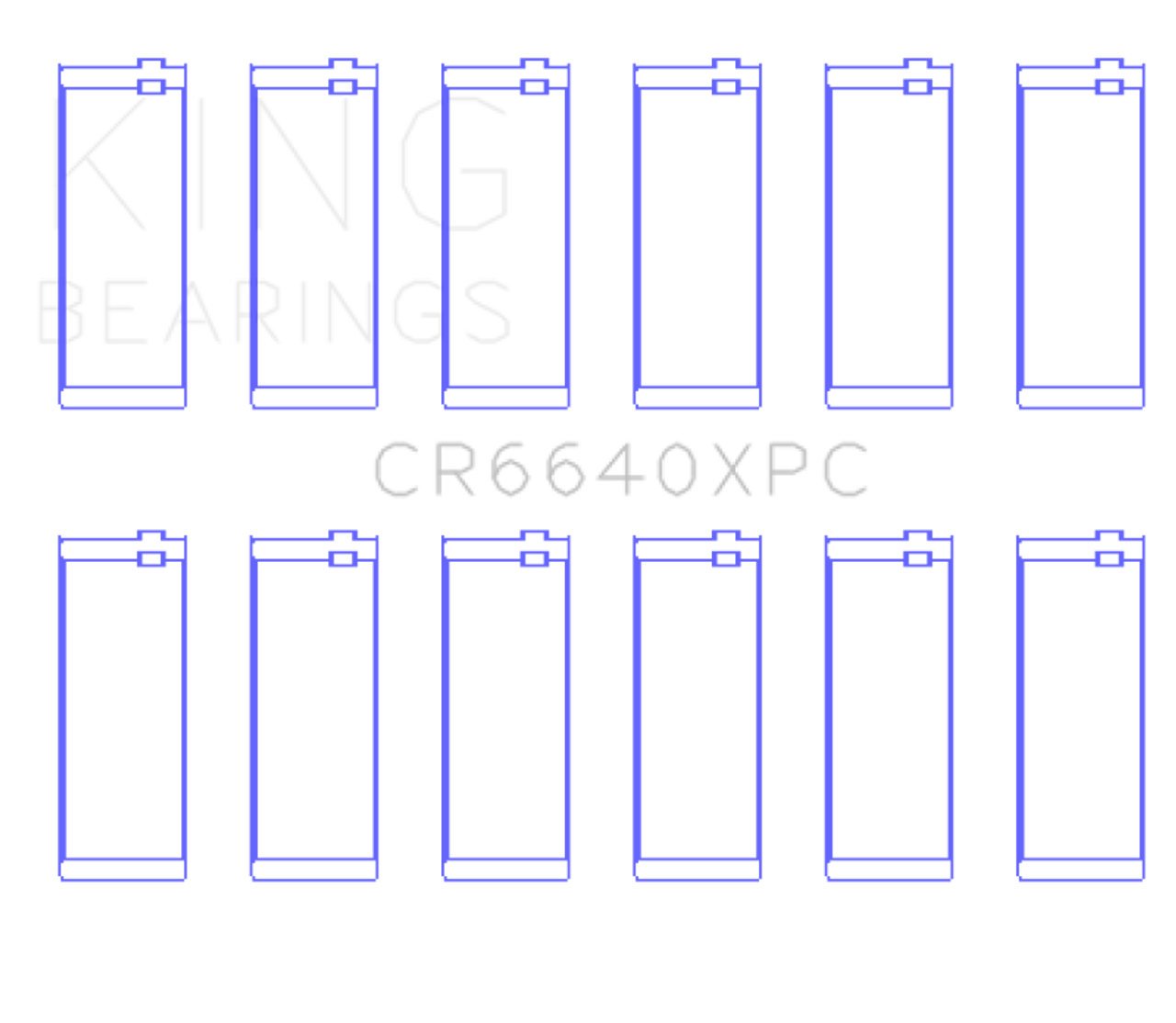 King Engine Bearings BMW M20/M50 2.0L/2.5L/2.7L (Size +.026mm) Connecting Rod Bearing Set - CR6640XPC.026 Photo - Primary