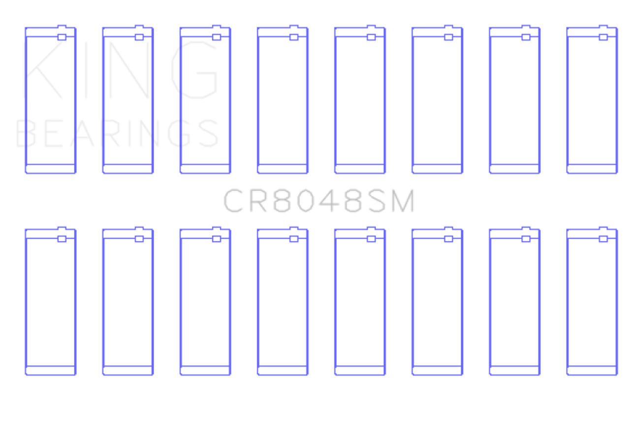 King Engine Bearings Chrysler 345/370 16V (Size +0.25mm) Connecting Rod Bearing Set - CR8048SM0.25 Photo - Primary