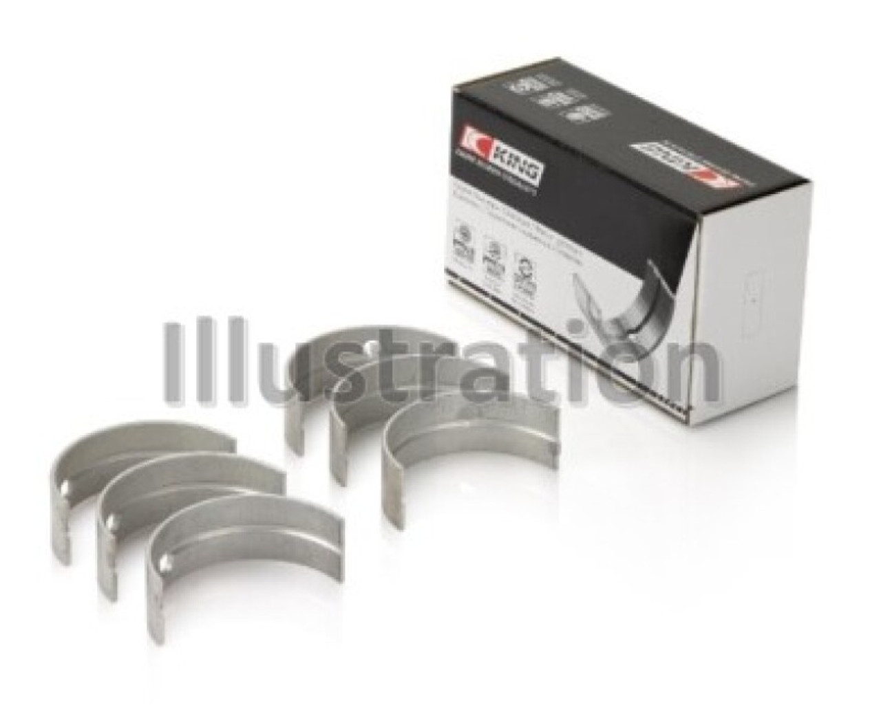 King Engine Bearings Toyota 12R/(Size +0.75mm) Main Bearing Set - MB348AM0.75 Photo - Primary