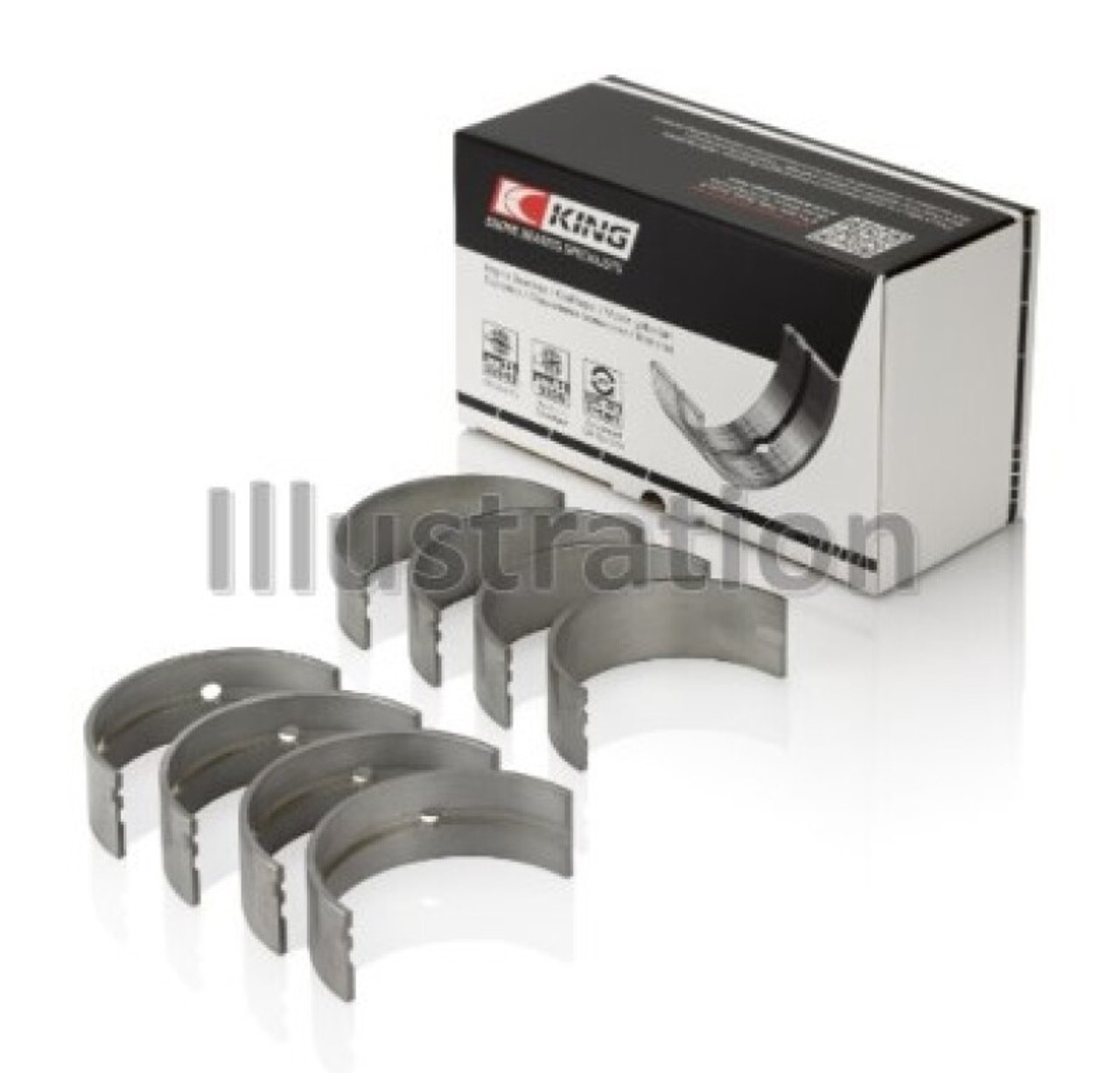 King Engine Bearings Nissan Vq40DE (Size +0.50mm) Main Bearing Set - MB4510CP0.5 Photo - Primary