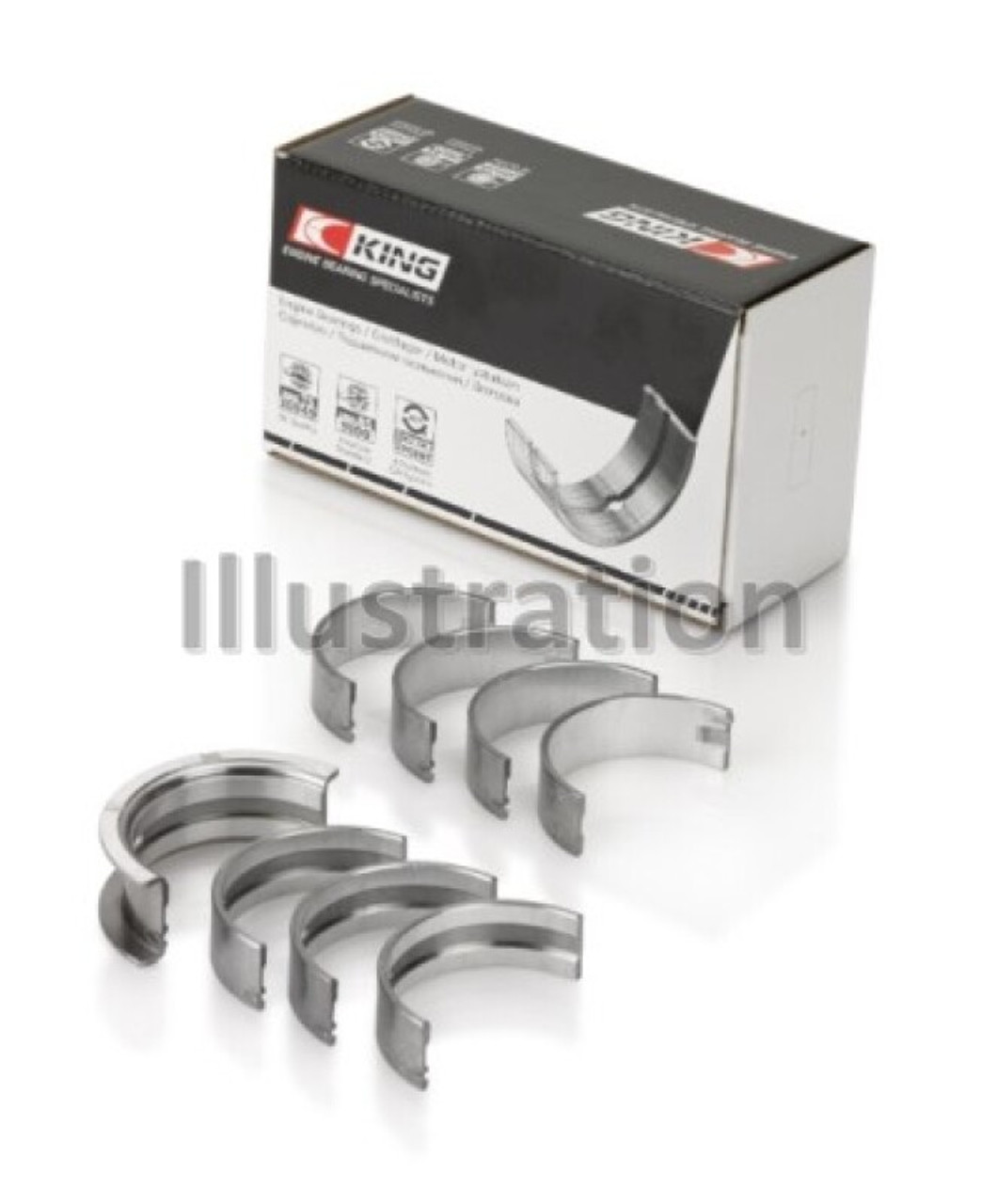King Engine Bearings Mini Cooper B38A15M0 (Size +0.50mm) Main Bearing Set - MB4536SI0.5 Photo - Primary